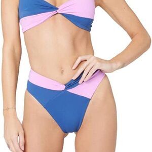 L-Space Women Color-Block Ringo Nancy Lee Bottom Bitsy Size Medium